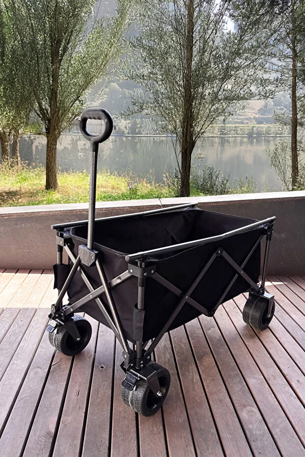 Masalı Fren Sistemli Katlanır Kamp Arabası Plaj Vagonu